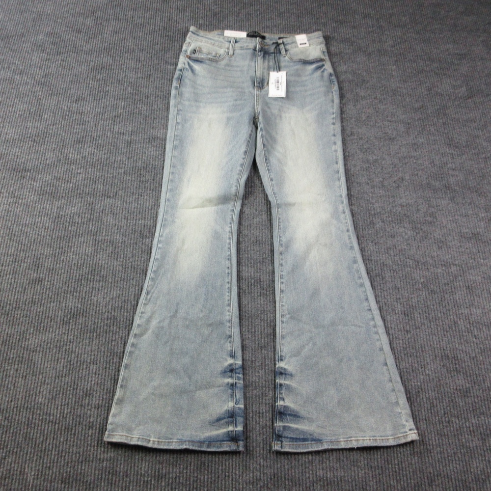 Judy Blue Jeans Womens 11/30 Blue Flare Fit Mid Rise Allison 29x32.5* NWT